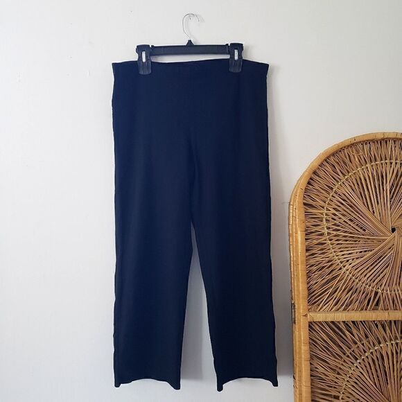 Eileen Fisher Pull On Pants Black M - Picture 1 of 4